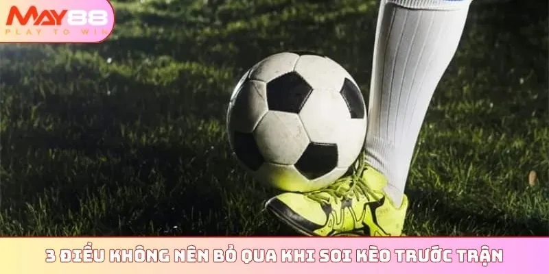 3 điều không nên bỏ qua khi soi kèo trước trận