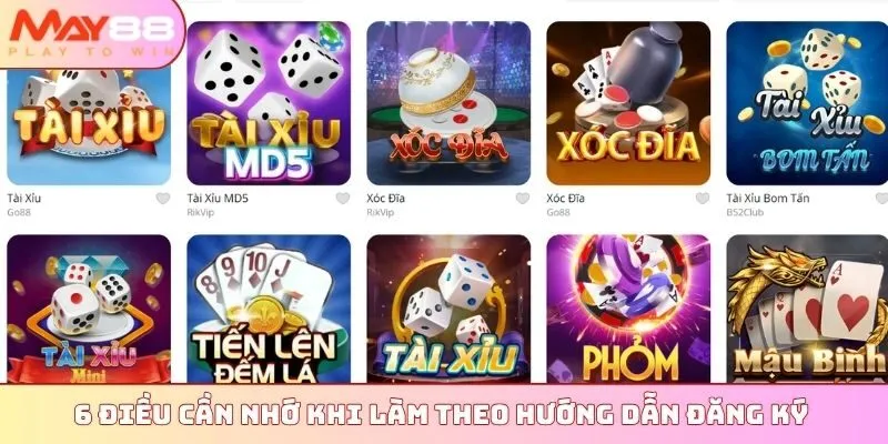 6 điều cần nhớ khi làm theo hướng dẫn đăng ký