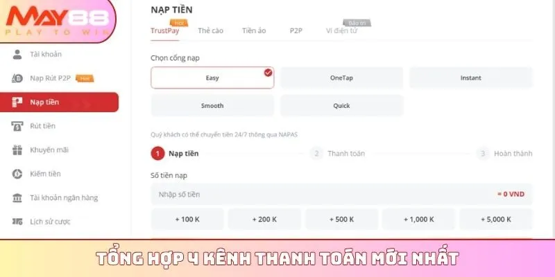 Tổng hợp 4 kênh thanh toán mới nhất